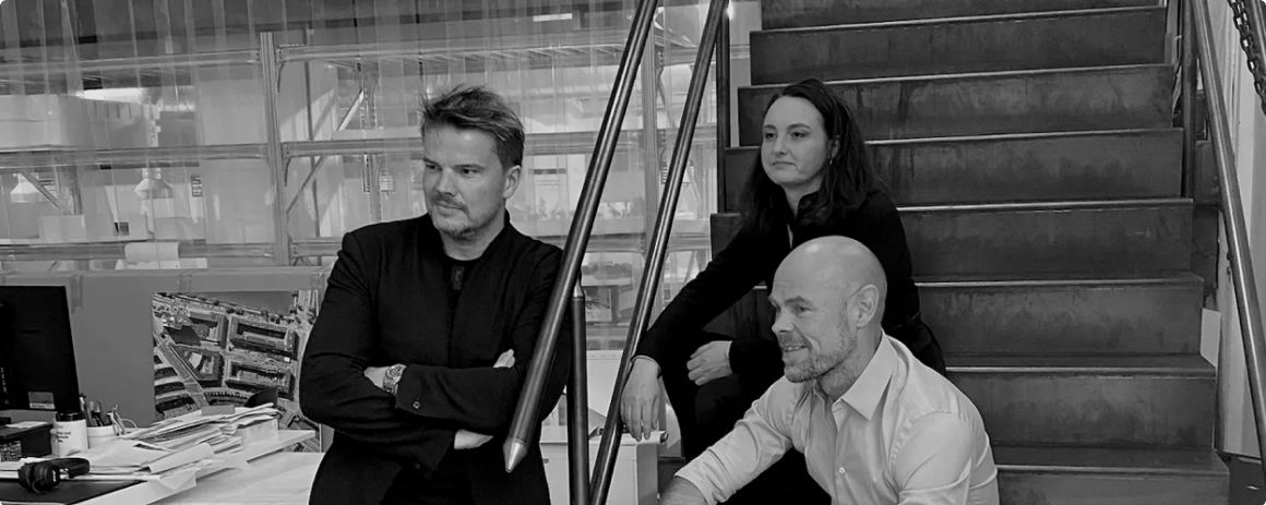 Founding team from left to right, Bjarke, Carina & Mik